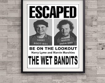 Wet Bandits Wanted Poster - Christmas - Sticker