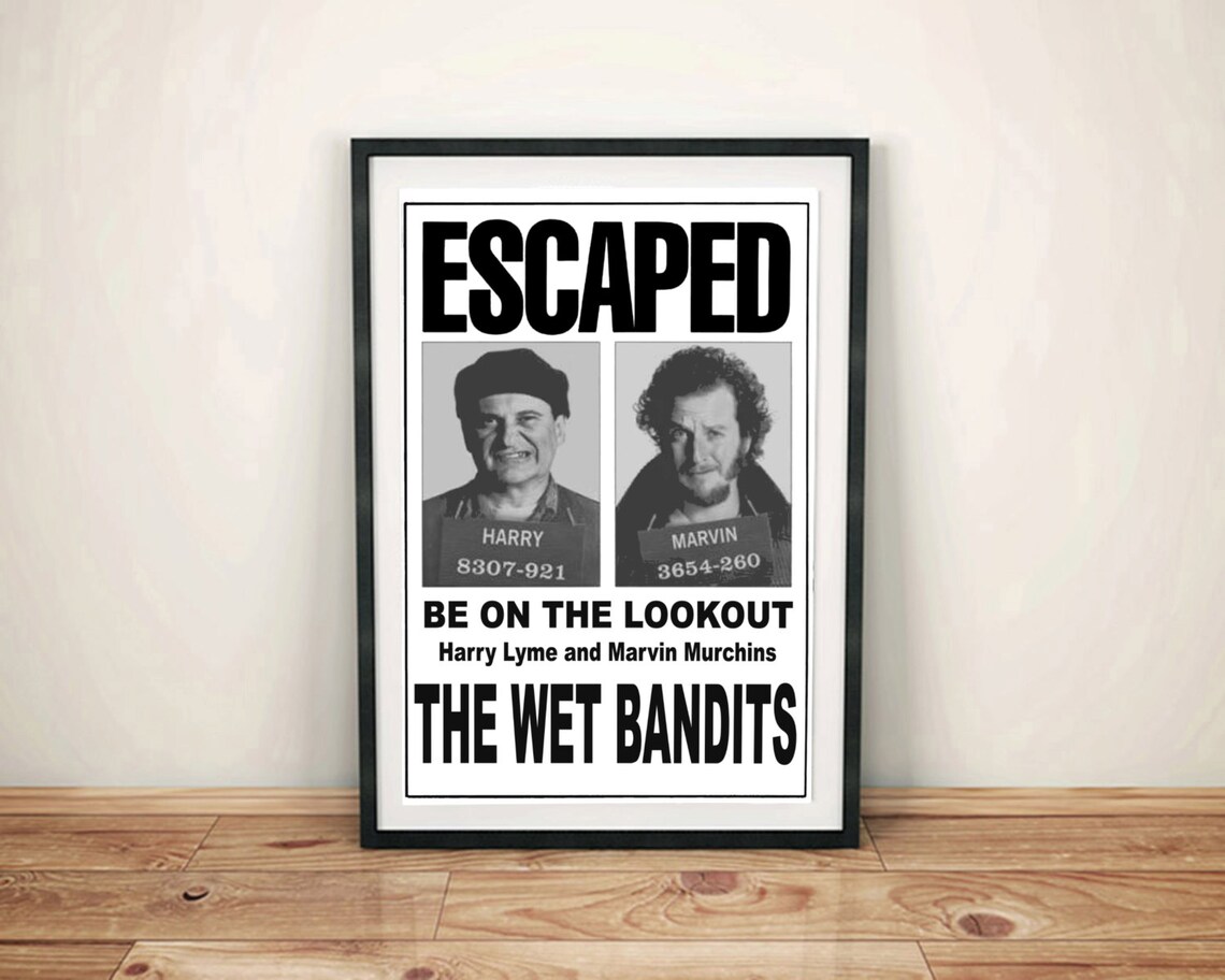 Haus allein die feuchten Banditen Harry und Marv wollte ...