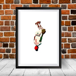 Ozzie Smith Backflip Custom Art Print, St Louis Cardinals Man Cave Decor Framed Flip Print