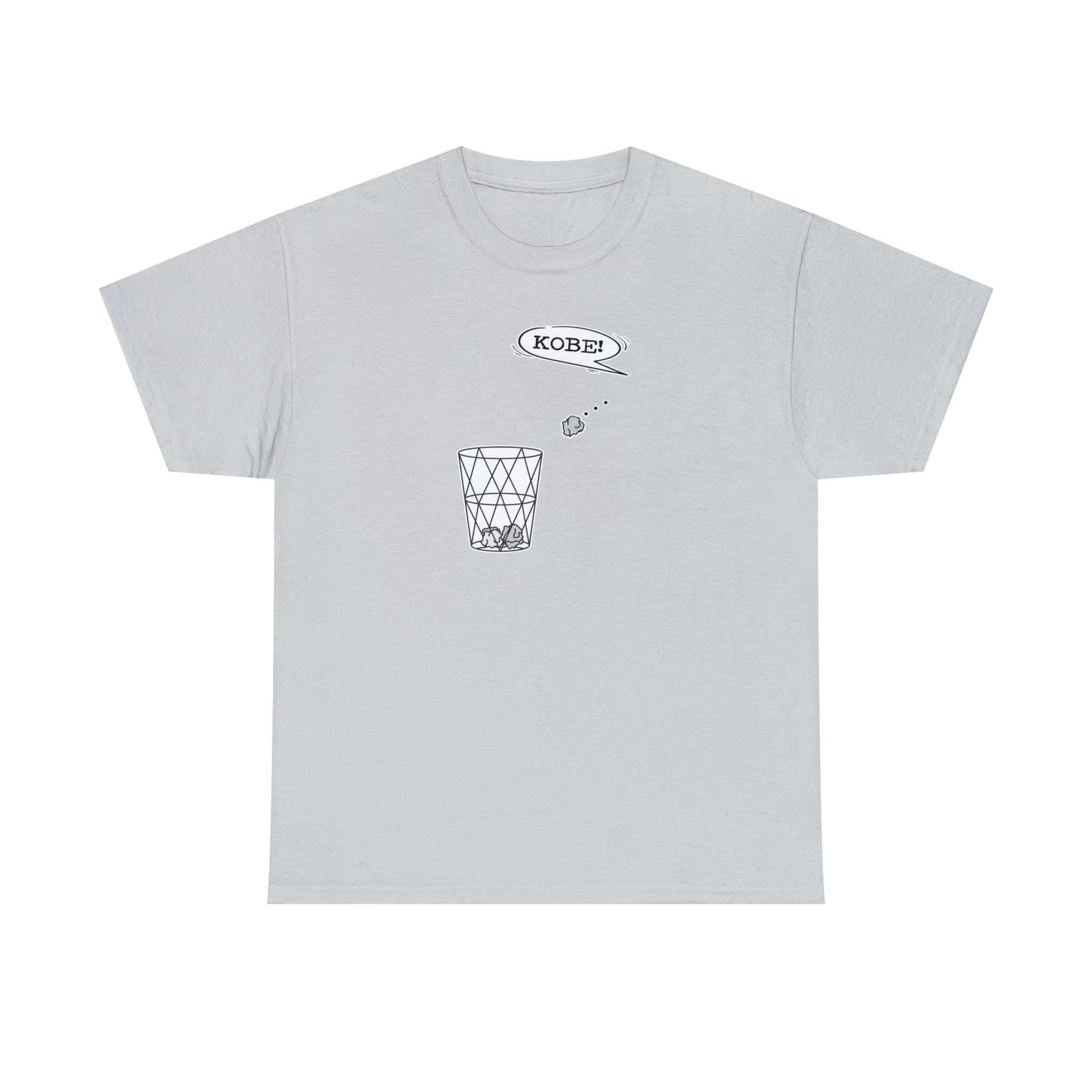 Kobe! T-shirt Shooting Paper Into Trash Basket Funny Unisex Cotton