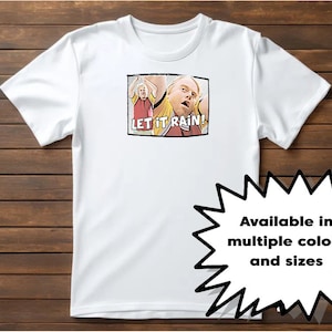 Let it Rain Phillip Seymour Hoffman Basketball T-Shirt Unisex Cotton Tee Along Came Polly funny shirt choose color and size free shipping