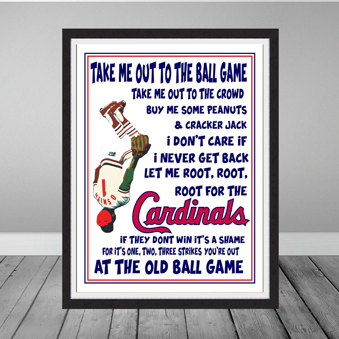 Ozzie Smith Cardinals Backflip Print: Take Me Out to the Ball Game - Etsy