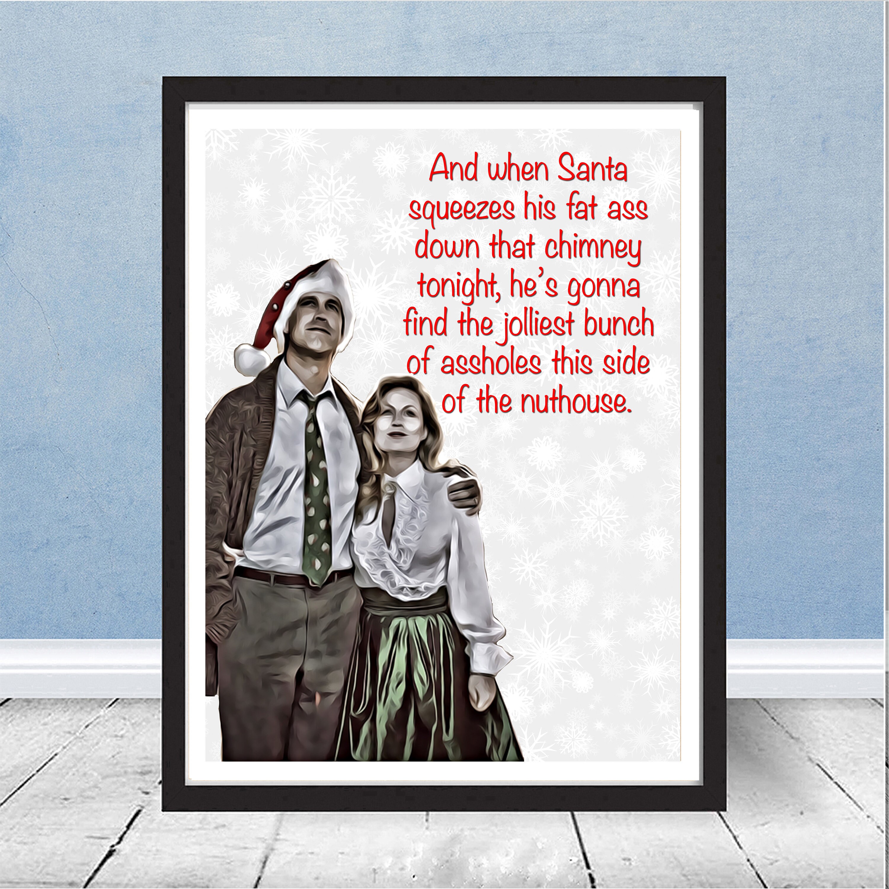Christmas Vacation Comic Print Cousin Eddie Shitters Full | Etsy