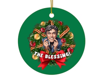 Christmas Vacation Uncle Lewis The Blessing Funny Movie Quote Tree Ceramic Decoration Ornament Clark Griswold Gift Idea