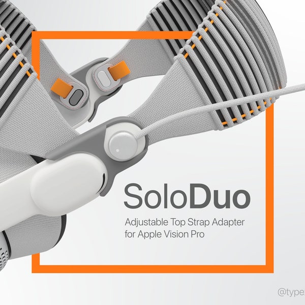 SoloDuo | Adjustable Top Strap Adapter for Apple Vision Pro