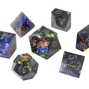 Custom DiCast Dice Set Custom Resin RPG Dice Commission image 4