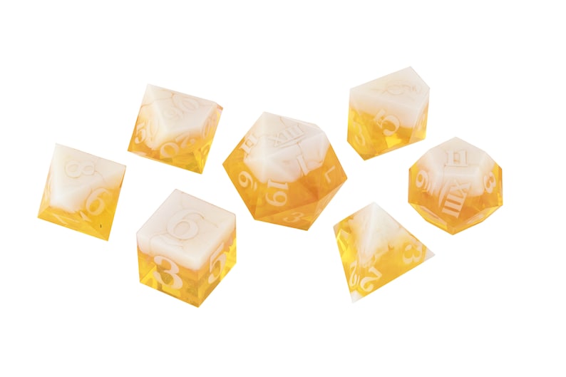 Custom DiCast Dice Set Custom Resin RPG Dice Commission image 3