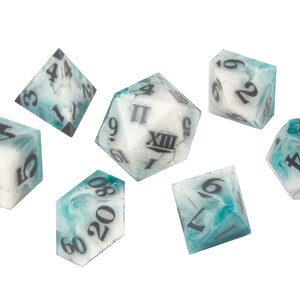 Custom DiCast Dice Set Custom Resin RPG Dice Commission image 5