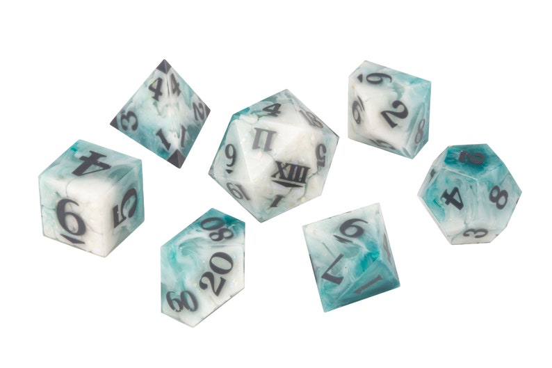 Custom DiCast Dice Set Custom Resin RPG Dice Commission image 5