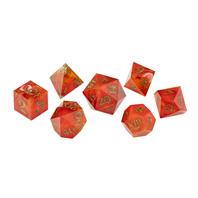 Custom DiCast Dice Set Custom Resin RPG Dice Commission image 7