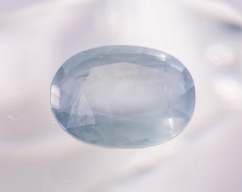 3.29ct Cloud Blue Montana Sapphire | Oval