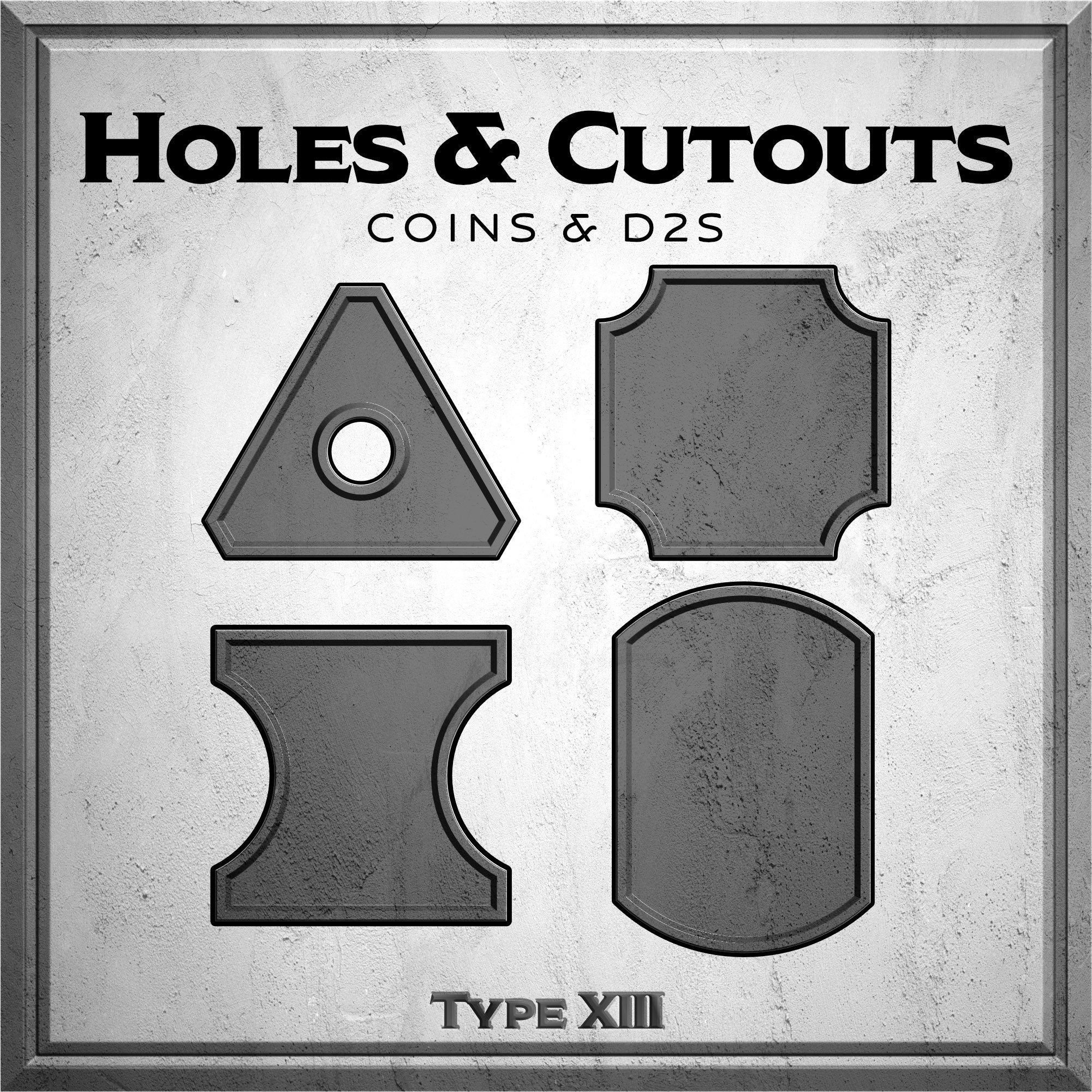 RPG Dice Masters Standard & Custom — Type XIII DiCast Dice & 3D