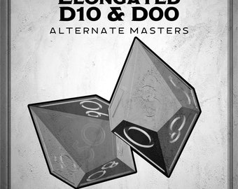 3D Printed Dice Masters // Elongated D10 & D00