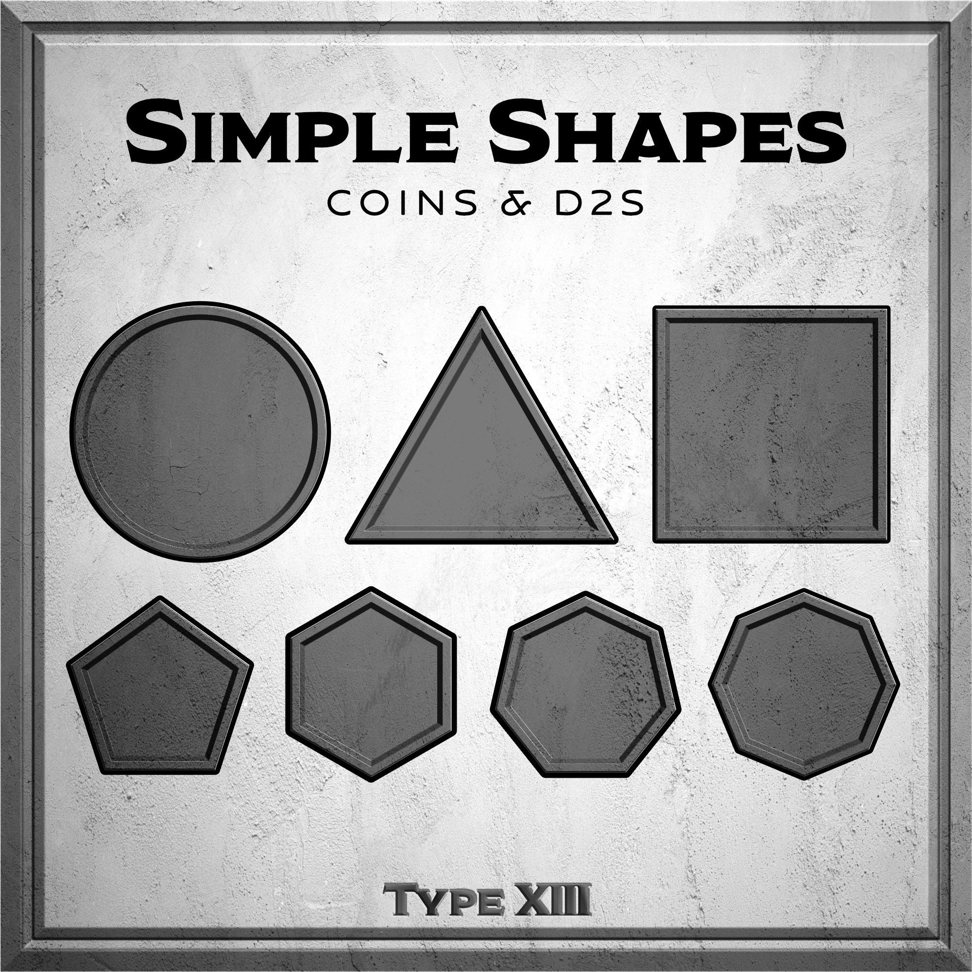 RPG Dice Masters Standard & Custom — Type XIII DiCast Dice & 3D