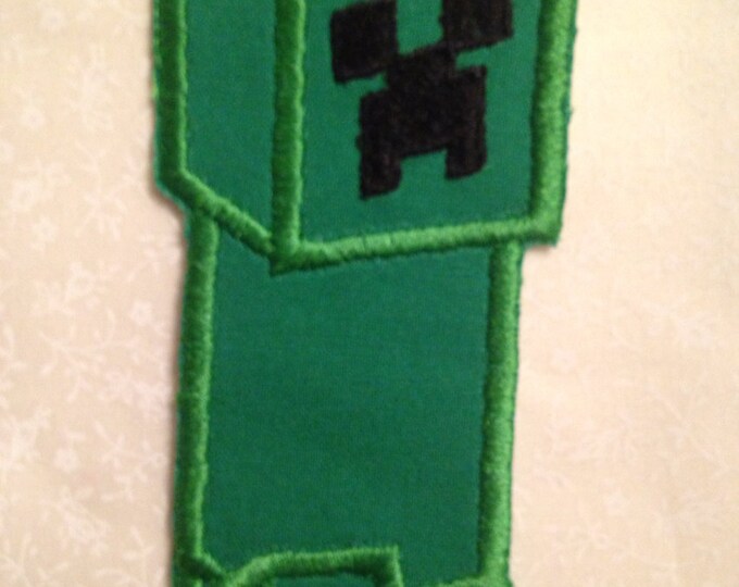 Full Creeper Minecraft Applique Patch Etsy