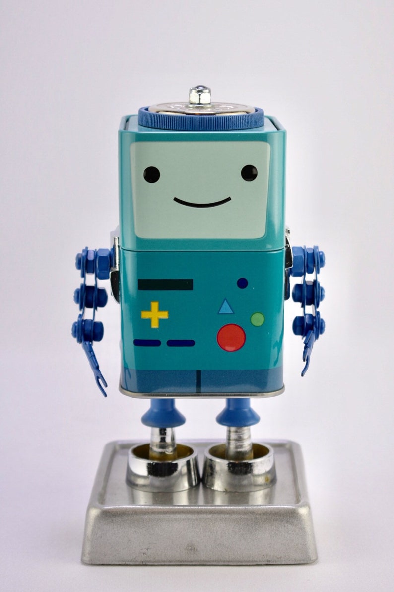 BMO Tin Assemblage Art Robot Adventure Time Character | Etsy
