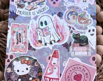 Halloween Kindle Insert Kindle Stickers Book Club E-Reader Insert Bookish Accessories Gift for Book Lover