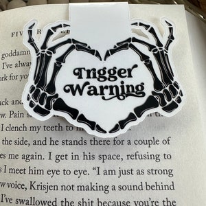 Trigger Warning Magnetic Bookmark