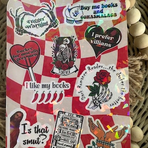 Dark Romance inspired Kindle Insert Kindle Stickers Book Club E-Reader Insert Bookish Accessories Gift for Book Lover
