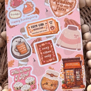 Fall Kindle Insert Kindle Stickers Book Club E-Reader Insert Bookish Accessories Gift for Book Lover