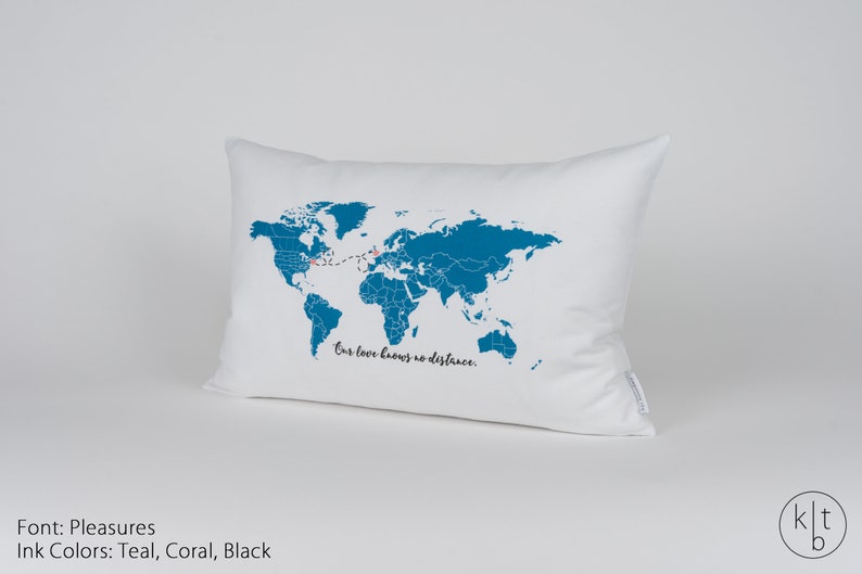 Long Distance Relationship Pillow Long Distance Relationship Etsy