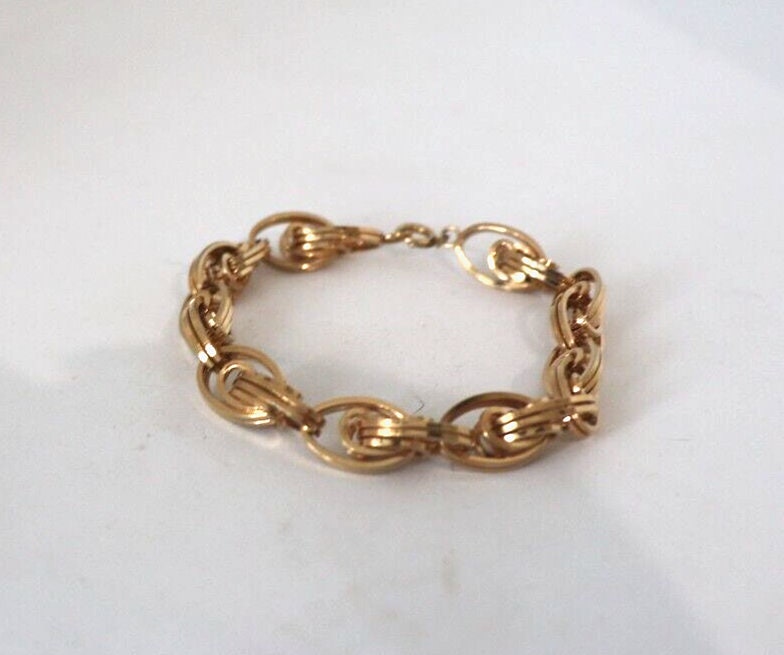 ヴィンテージ 1960 年代 14k ゴールドフィルド ブレスレット