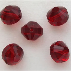 Swarovski crystals Art. 349/5101 - 8mm (12)- Garnet Beads Rare Vintage