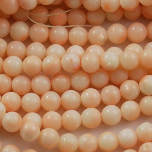 Angel Skin Coral Round Beads 3mm-8mm - AA quality Loose natural pink Italian (12)