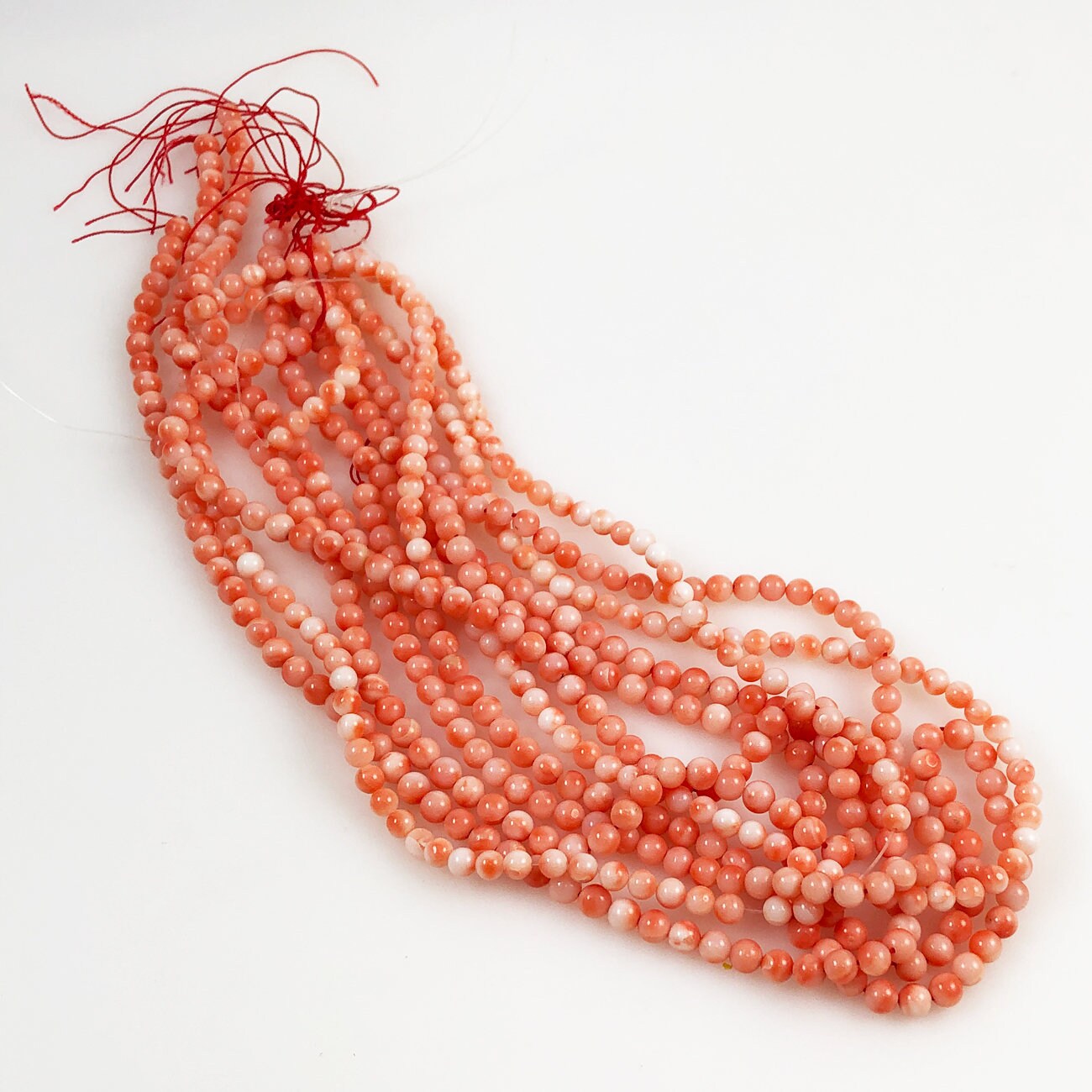 Perle De Corail Ancienne Berbere Rose Saumon - Maroc, Période XVIIIe Siècle, Occasion