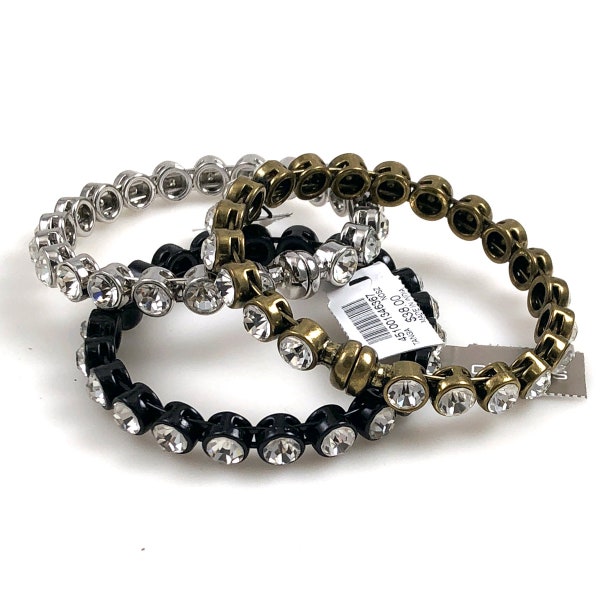 Chico's Rhinestone Crystal Tanga Magnetic Bracelets NWT