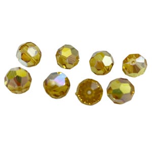 Swarovski Light Topaz AB Crystal Beads 5000 10mm Round Beads