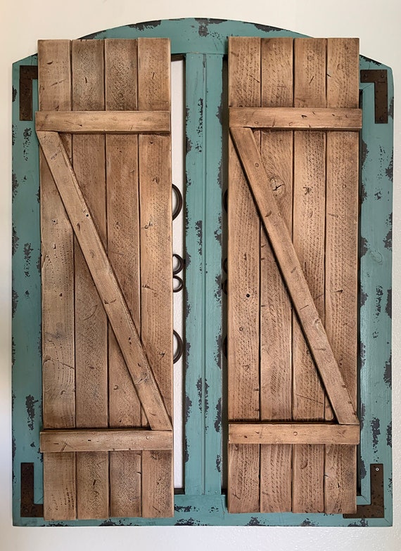 Shutters Wooden Shutters Rustic Shutters Farmhouse Shutters