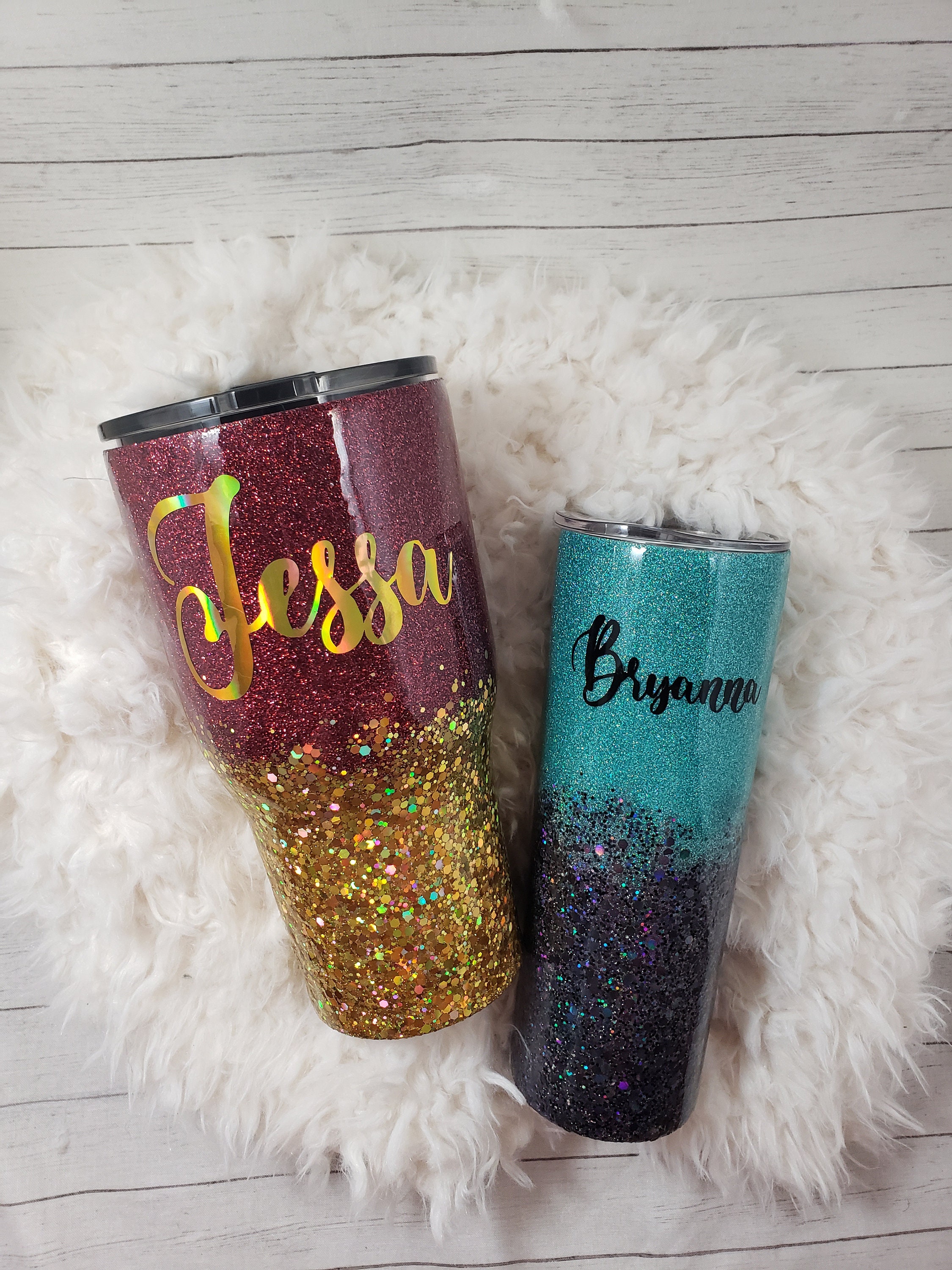 Glitter Yeti Tumbler - Etsy