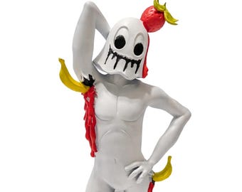 Figura de resina pintada a mano del lechero Deerhoof