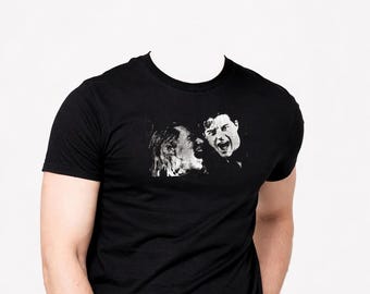 Camiseta de Twin Peaks Evil Dale y Bob Black Lodge – Serigrafía de terror de culto