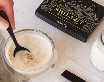 Organic Dry Shilajit Extract with Fulvic Acid and Trace Minerals, Pure Altai Shilajit, Ayurvedic Wellness, 60 Servings