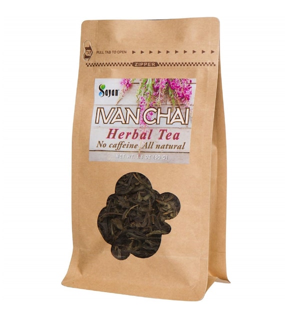 Ivan Chai Herbal Tea, Organic Loose Leaf Tea 1.8oz/50g, Caffeine Free Tea