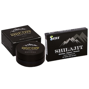 Shilajit Pure Resin and Tablets, Bio Shilajit Set, Ayurveda Altai Shilajit, Wellness Geschenk, Shilajit Ergänzung