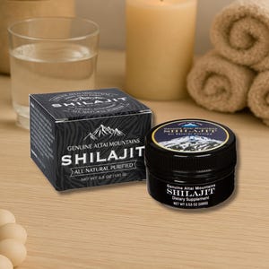 Himalayan Shilajit Pure Resin with Fulvic Acid, Altai Shilajit 100g (3.5oz), Organic Resin Extract, 160 Servings
