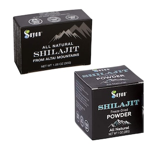 Shilajit Pure Resin and Powder, Wellness Gift Set, Natural Supplement