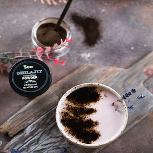 Shilajit Pulver, natürlicher Altai Shilajit Extrakt, authentisches gefriergetrocknetes Shilajit mit starker Fulvosäure, 1oz/28g, Wellness Geschenk