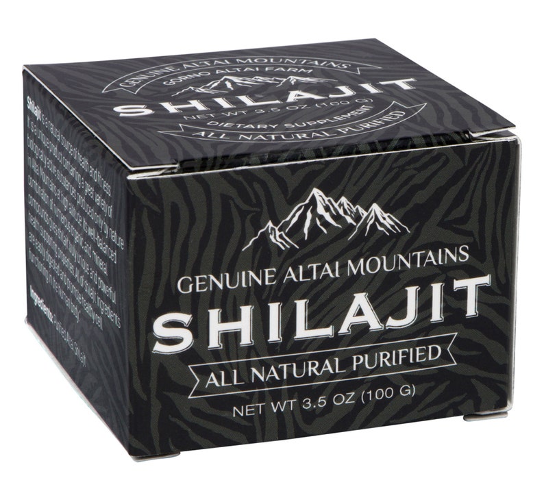 Shilajit Pure Resin Authentic Natural Fresh Organic, Premium Altai Quality 3.5 oz/ 100g, 160 Servings / 5 Months Supply image 1