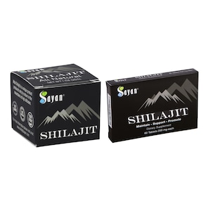 Natural Shilajit Pure Resin and Tablets, Shilajit Supplement Set, Organic Wellness Gift