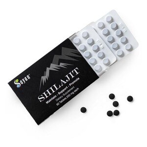 Shilajit Pure Resin, Organic Fulvic Acid, 25g (1oz) Glass Jar, 250 Servings, Vitality Booster Supplement, Wellness Gift For Her