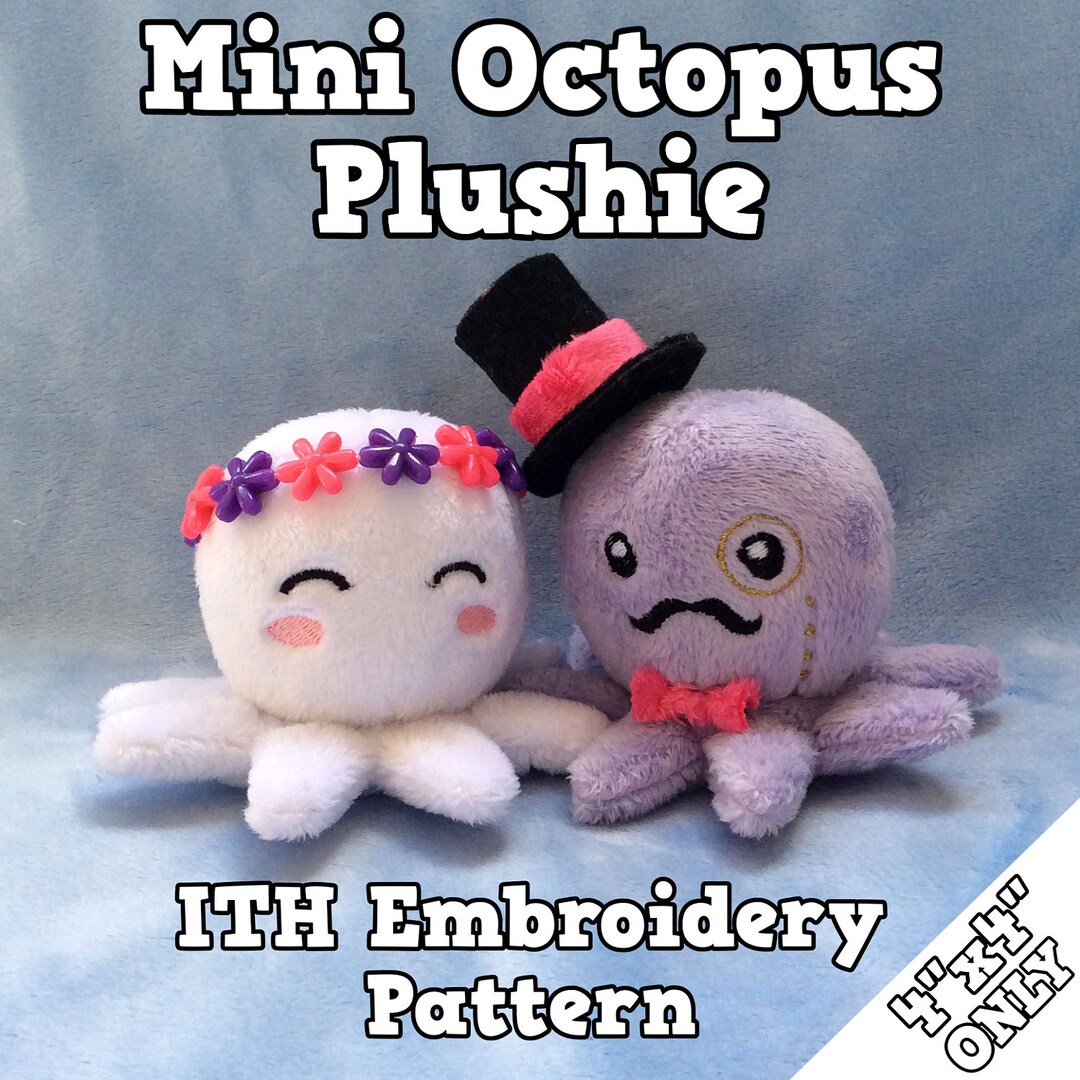 Mini Octopus in the Hoop ITH Embroidery File Pattern 4x4 ONLY Etsy