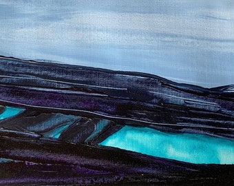 LANDSCHAFTSMALEREI KUNSTWERK Farblandschaft 31