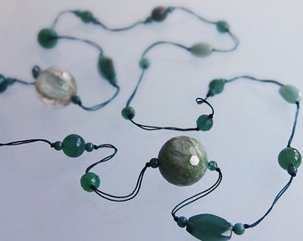 NECKLACE STONE GREEN 1