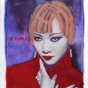 PINTURA CELEBRIDAD OBRA DE ILUSTRACIÓN diva devine grande 8