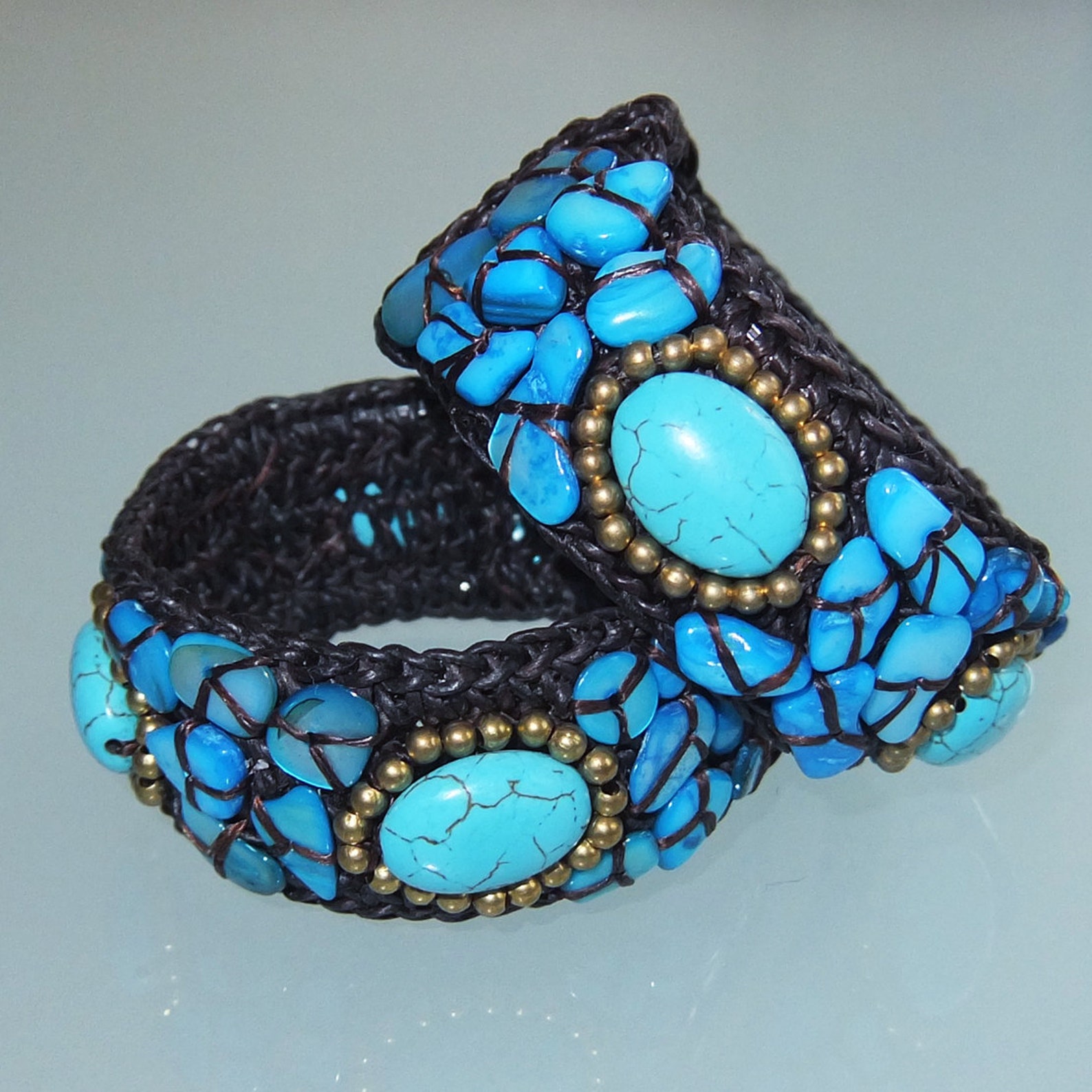 BRACELET STONE BLUE 1 & 2 Etsy