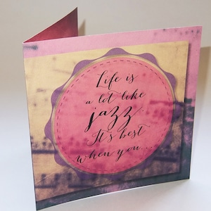 TARJETAS DE FELICITACIÓN ORIGINAL vida 14 y 12